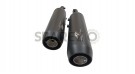 Royal Enfield Super Meteor 650 Red Rooster Astral Black Exhaust Silencer - SPAREZO